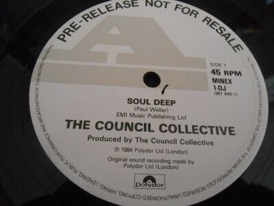 The Council Collective - "Soul Deep" Single SIded POLYDOR 12" Single DEMO