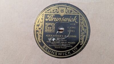 Bing Crosby And Al Jolson - Alexander's Ragtime Band-Brunswick 03783-78rpm