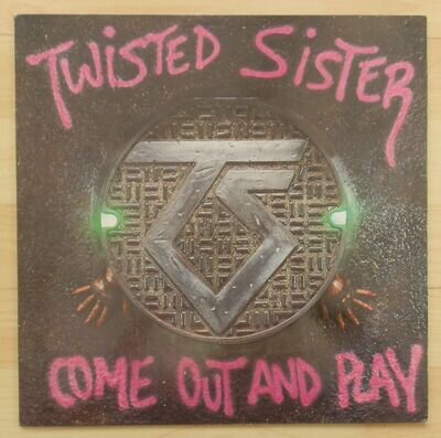 Twisted Sister Come Out And Play 1985 LP 12" Vinyl Atlantic 781 275-1 EX+ Pop up