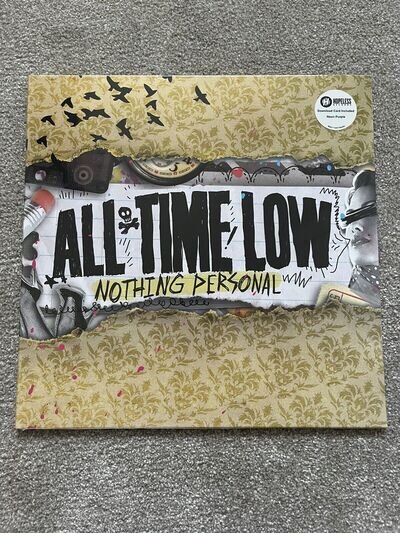 All Time Low - Nothing Personal LP - Rare Neon Purple Vinyl - Mint / Sealed