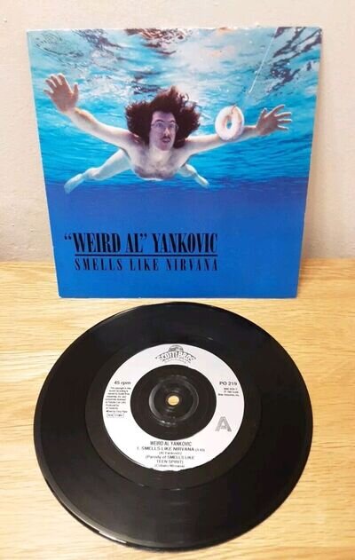 Weird Al Yankovic Smells Like Nirvana Rare 7" Vinyl 1992