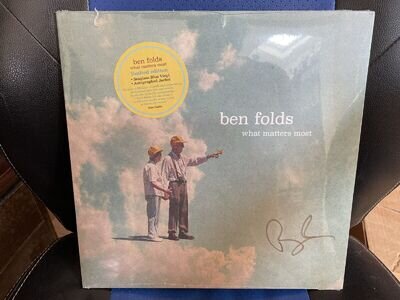 SOLD OUT LIMITED EDITION SIGNED BEN FOLDS WHAT MATTERS MOST SEAGLASS BLUE VINYL