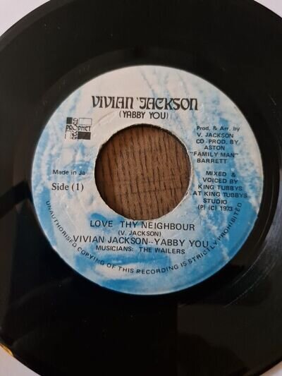 VIVIAN JACKSON (YABBY YOU) - LOVE THY NEIGHBOUR - 7" SINGLE - VERY GOOD+