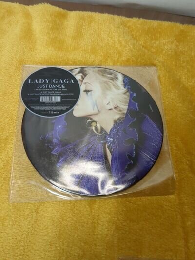 Lady Gaga – Just Dance 7" PICTURE DISC VINYL 2009 *UNPLAYED*