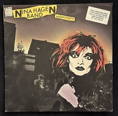 Nina Hagen Band LP Unbehagen - German Punk 1979 VG+/VG+ CBS