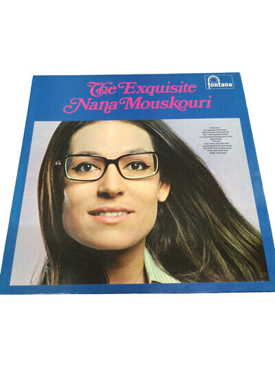 The Exquisite Nana Mouskouri Vinyl Record LP Fontana