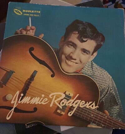 Rare LP record; VG, JIMMIE RODGERS : Woman From Liberia , Roulette R-25020