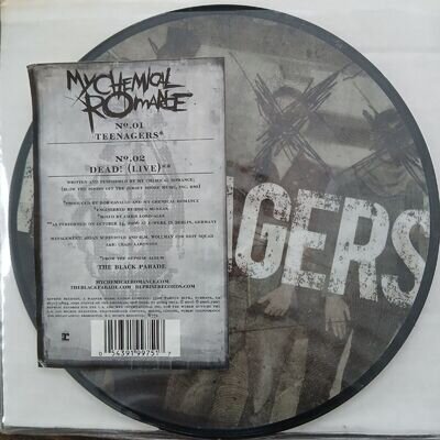 MY CHEMICAL ROMANCE -Teenagers/Dead! (Live)- UK 7” Picture Disc (Vinyl Record)