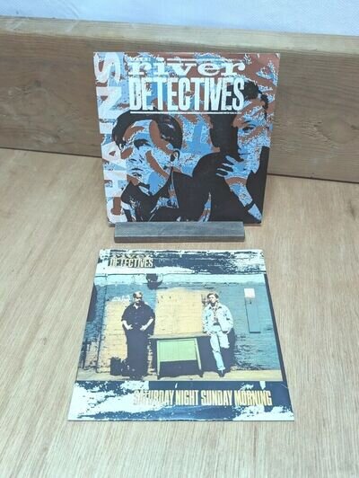 2 x THE RIVER DETECTIVES Chains + Saturday Night Sunday Morning 7" Vinyl Singles