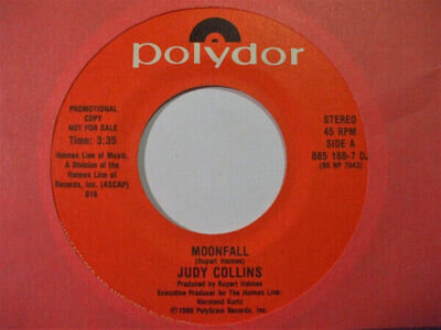 Judy Collins - Moonfall - Used Vinyl Record 7 - Promo - T8100z