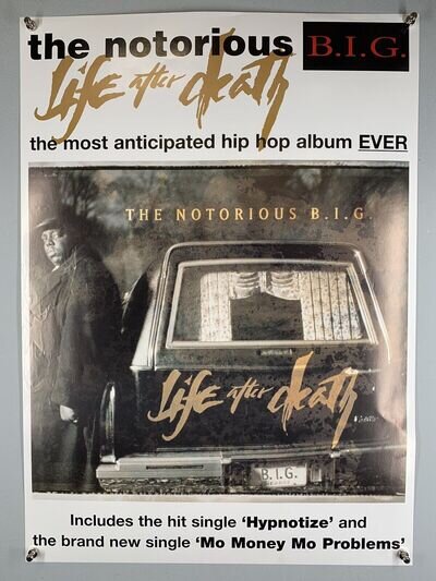 The Notorious BIG Poster Original Vintage Life After Death Album Promo 1997 #1