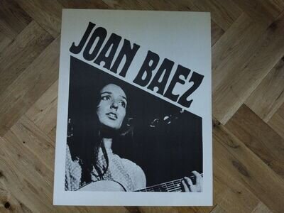 Vintage JOAN BAEZ Poster Original Promo Head Shop c. 1967