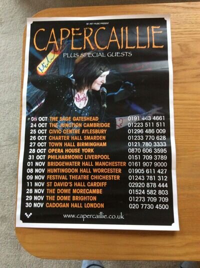 Capercaille Autographed Tour Poster 2007