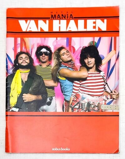 Van Halen 1984 Metal Mania Photo Book - Vintage Collector - Complete with Poster