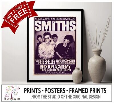 The Smiths 1986 The Final Concert Poster MULTI-PRINT or Three FRAMED Options NEW