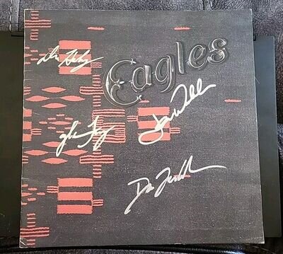 1976 Eagles Rock Band Concert Program Signed/ Autographed By 4.