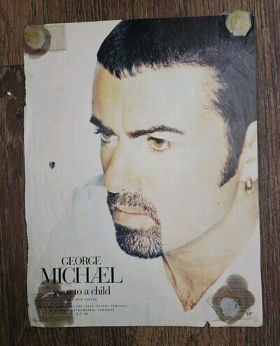 George Michael Jesus To A Child Single Release Magazine Advert Poster 11"x 8.5"