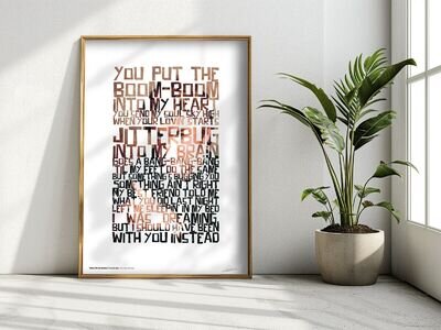 ❤ GEORGE MICHAEL ❤ Wake Me Up Before You Go-Go - song lyrics art print wham #34