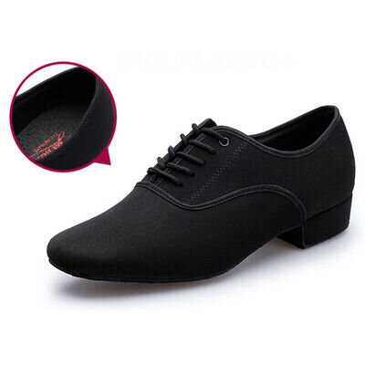 Men Modern Dancing Shoes Adult Latin Tango Ballroom Shoes Heeled Soft Bottom