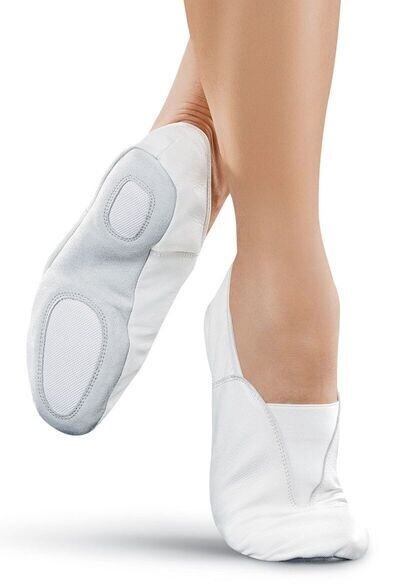 GYMNASTIC SHOES WHITE LEATHER TRAMPOLINING TRAINING DANCE CUSHIONED pumps ballet