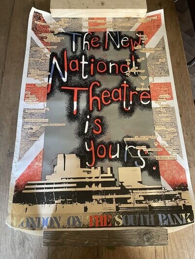 Original 1976 New National Theatre Poster 20x30”