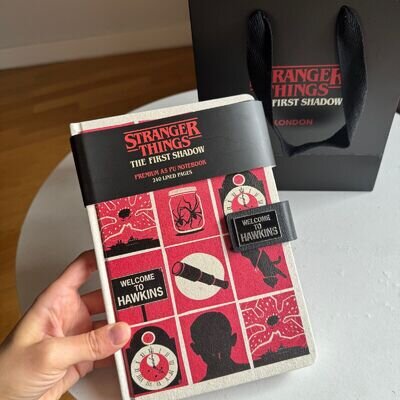 Stranger Things: The First Shadow Official Premium A5 notebook and bag