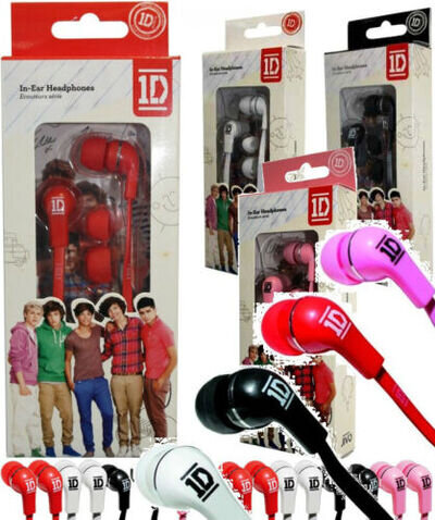 ONE DIRECTION HEADPHONES EARPHONES 1D Jellies Earbud HEAD EAR BUDS AUDIO PHONES