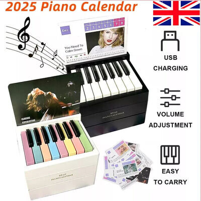 2025 Taylor Swift Piano Calendar with Music Sheets Toy Piano Musical Instrument