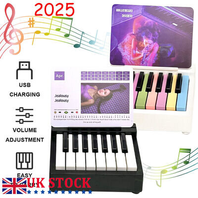 2025 Olivia Rodrigo Piano Calendar w/ Music Sheets Toy Piano Musical Instrument