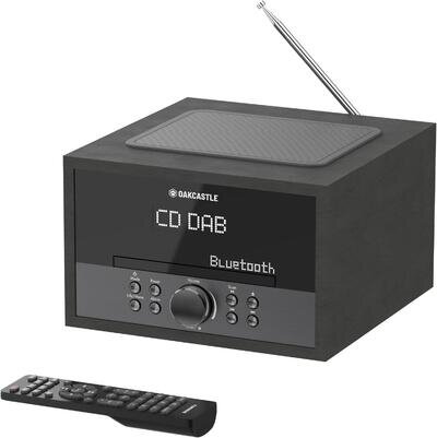 Majority DAB400 Bluetooth DAB+ Radio CD Player | 40W Mains Powered Hifi System