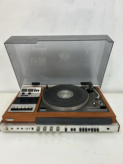 Vintage Sony Record /Radio Cassette Deck Music System HMK-70. See Info