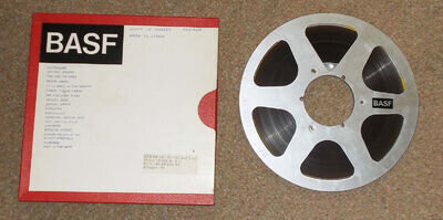 BASF SPR 50 LH Reel to Reel 0.25" Tape on 10.5" metal spool in original box