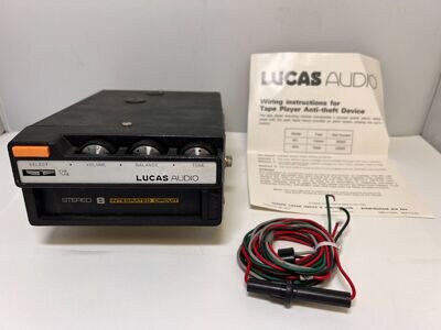 8 Track Car Stereo Player Lucas Audio Vintage