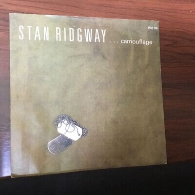 STAN RIDGWAY Camouflage UK P/S 7" 1986 EX/ EX+ Wall Of Voodoo