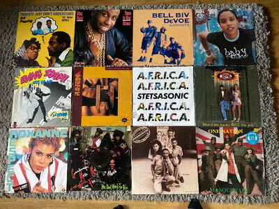 JOBLOT 12x Hip-Hop Rap Electro 12" Vinyl Records