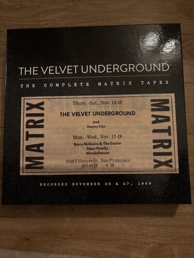 THE VELVET UNDERGROUND The Complete Matrix Tapes - 8 x vinyl LP box set Unplayed