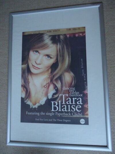 TARA BLAISE POSTER 2005 UNRELEASED POSTER DANCING ON THE TABLES BAREFOOT PROMO