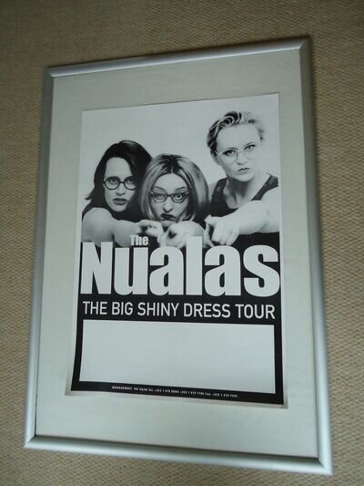 THE NUALAS GIG CONCERT POSTER THE BIG SHINY DRESS TOUR ORIGINAL 1999 POSTER GEM