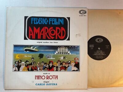 NINO ROTA Fellini's Amarcord N/Mint 1974 Sweden AM S/SAG 9055 Soundtrack LP