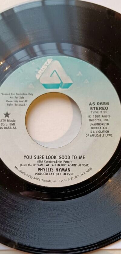 Phyllis Hyman You Sure Look Good To Me 7 Inch Promo