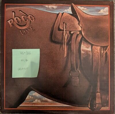 Poco Live Vinyl Record VG+/VG EPC80705 1976 1st Press