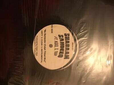 Shabaam Sahdeeq 12" Featuring Kool G Rap 'No Surrender' VG+