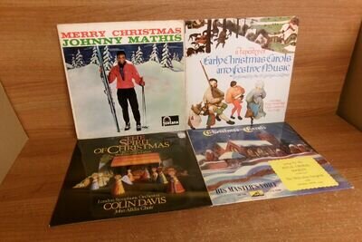 4 X 12'' ALBUMS : CHRISTMAS COLLECTION : CAROLS - CLASSICAL - JOHNNY MATHIS