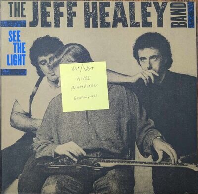 The Jeff Healey Band See The Light Vinyl Record VG+/VG+ 209441 1988