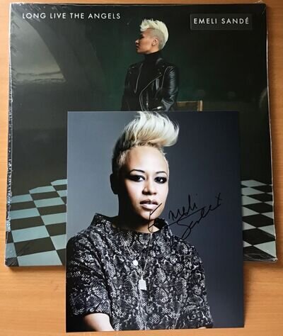 .EMELI SANDE,LONG LIVE THE ANGELS,2016 NEW DOUBLE ALBUM + HAND SIGNED PHOTO,COA