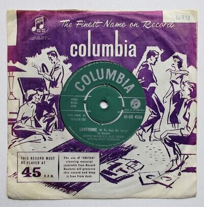 Chris Barber's Jazz Band - 7" UK 45 - Lonesome - 1959 - 45-DB 4333 - C/S - VG