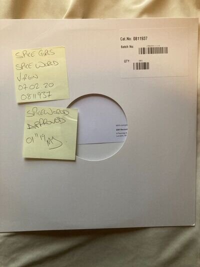 SPICE GIRLS - SPICE WORLD, RARE TEST PRESSINGOF THE 2020 RELEASE, EX