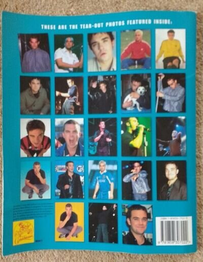 Robbie williams Poster & story​ Book Memorabilia. Over 20 Tear Out Colour Photos