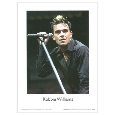 Robbie Williams 30cm x 21cm Print. Take That Pop Music 90's Gift for Fan