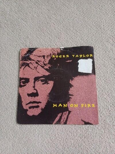 Roger Taylor 7"vinyl single Man On Fire